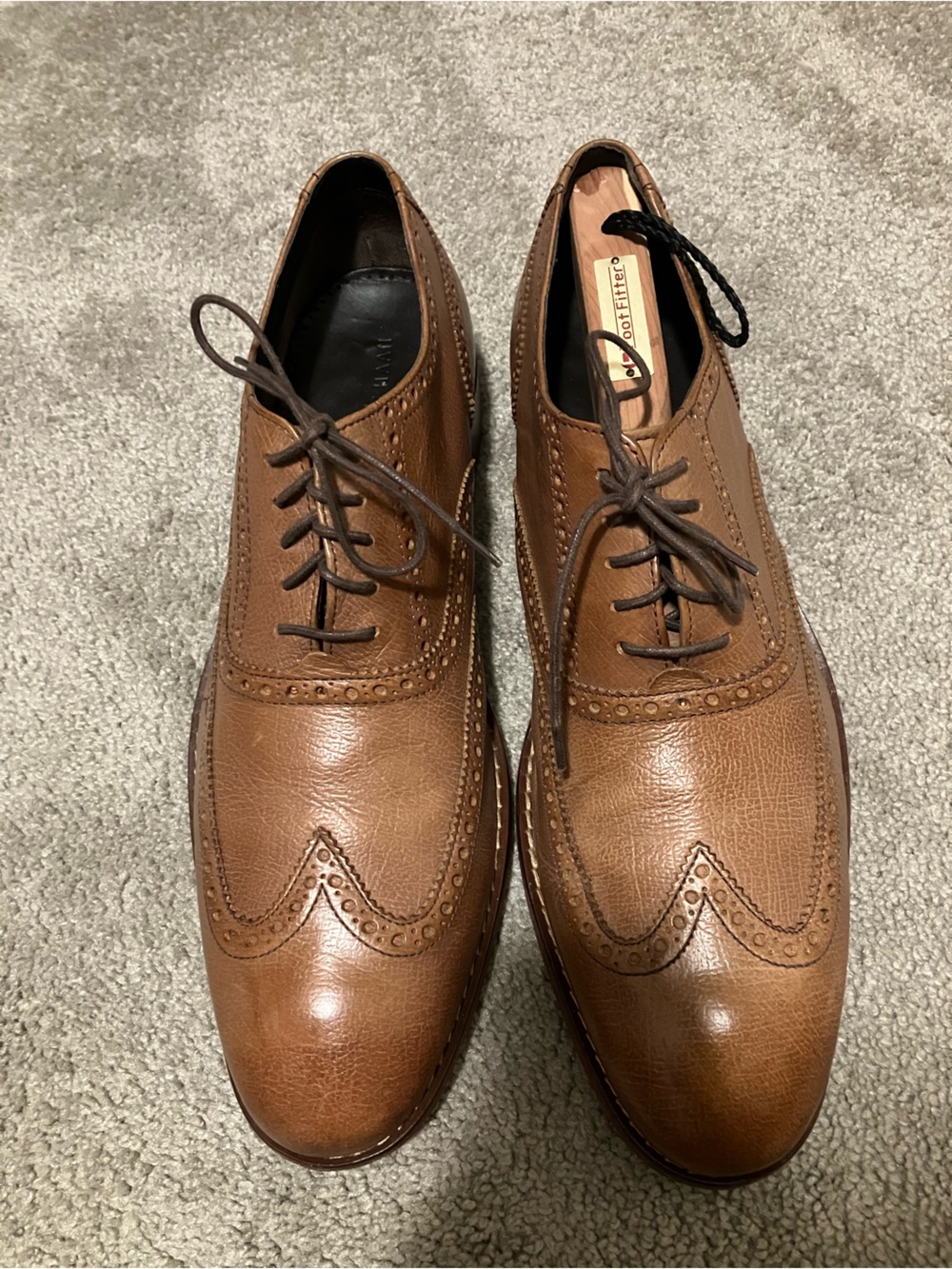 Cole Haan Men's Brown Leather Wingtip Oxford Dress Shoes

Size 13